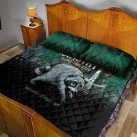 Raccoon Jimothy Runs This City Quilt Bed Set