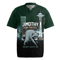 Raccoon Jimothy Runs This City Rugby Jersey