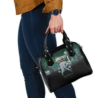 Raccoon Jimothy Runs This City Shoulder Handbag