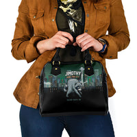 Raccoon Jimothy Runs This City Shoulder Handbag