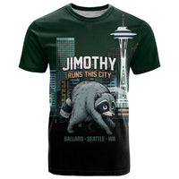 Raccoon Jimothy Runs This City T Shirt