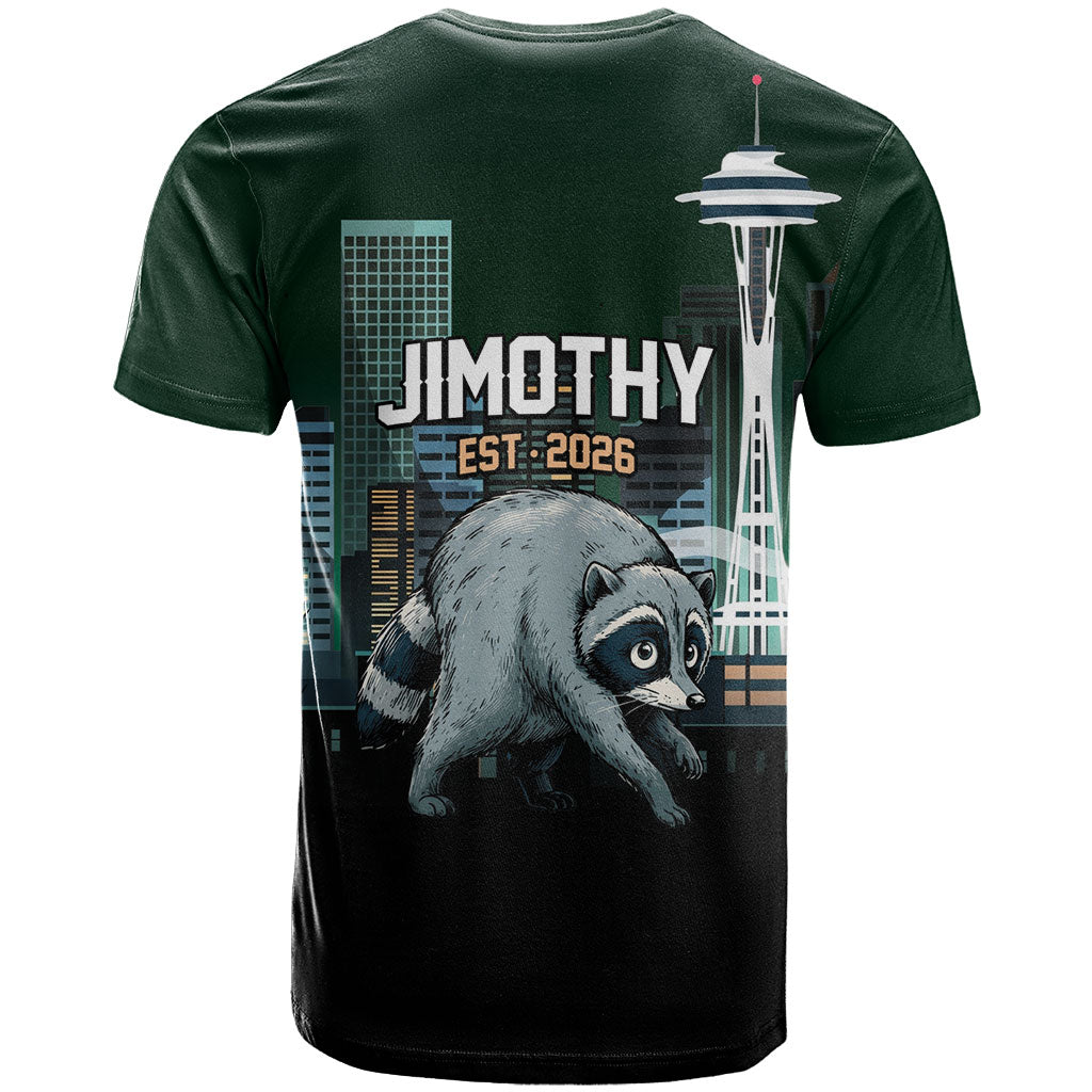 Raccoon Jimothy Runs This City T Shirt