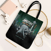 Raccoon Jimothy Runs This City Tote Bag