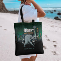 Raccoon Jimothy Runs This City Tote Bag