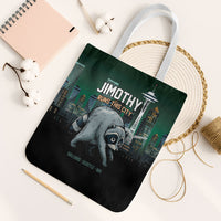 Raccoon Jimothy Runs This City Tote Bag