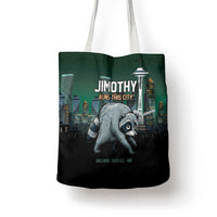 Raccoon Jimothy Runs This City Tote Bag