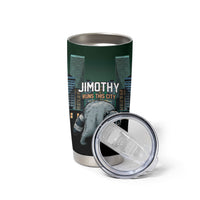 Raccoon Jimothy Runs This City Tumbler Cup