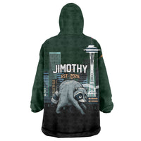 Raccoon Jimothy Runs This City Wearable Blanket Hoodie