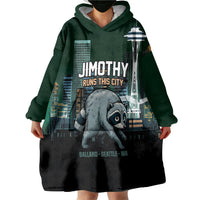 Raccoon Jimothy Runs This City Wearable Blanket Hoodie