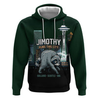 Raccoon Jimothy Runs This City Zip Hoodie