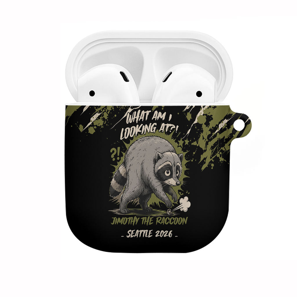 Raccoon Jimothy Meme AirPods Case What Am I Looking At