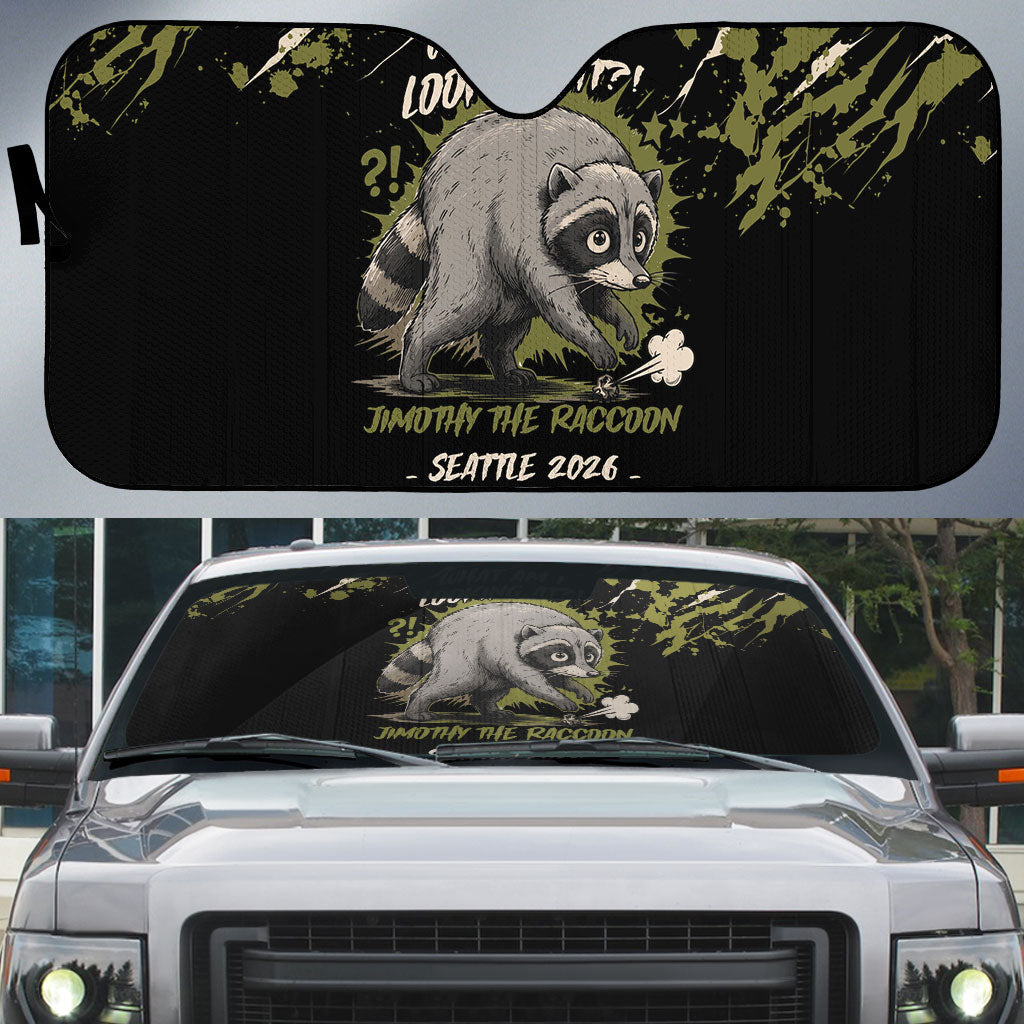 Raccoon Jimothy Meme Auto Sun Shade What Am I Looking At