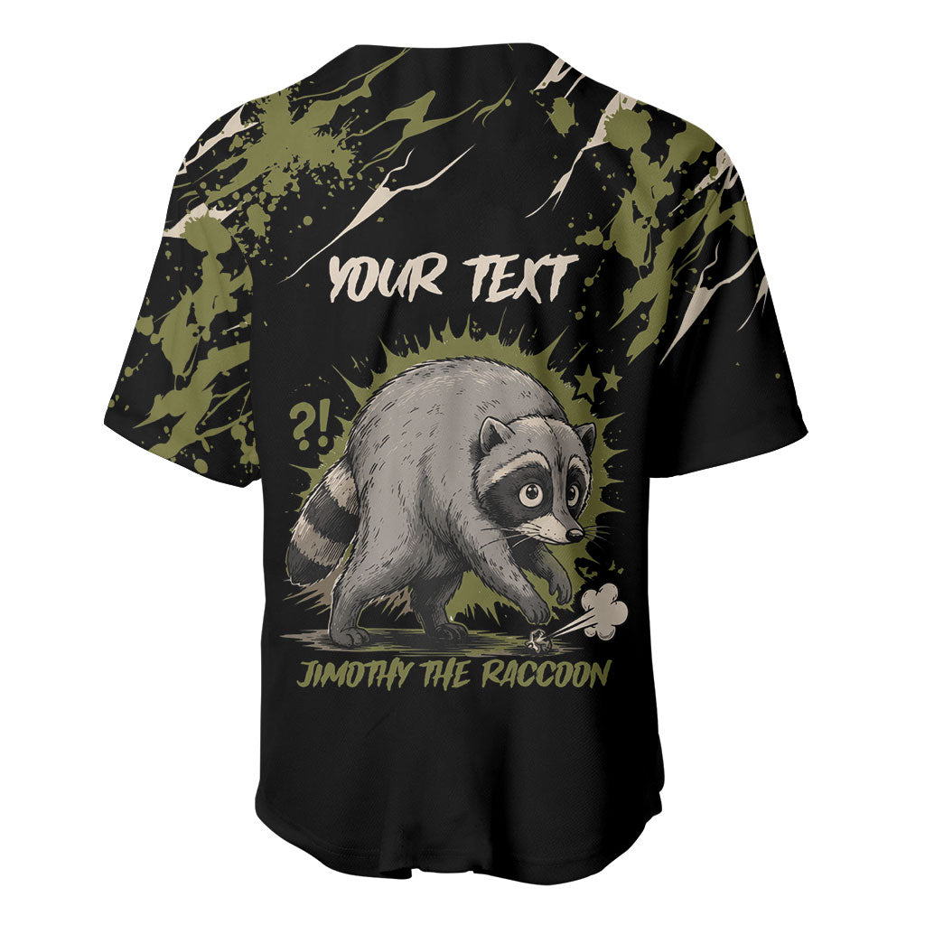 Personalized Raccoon Jimothy Meme Baseball Jersey What Am I Looking At