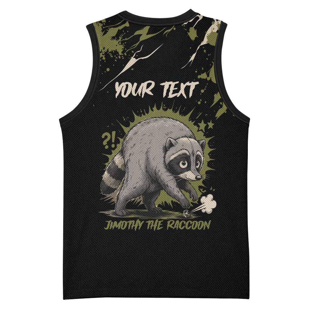 Personalized Raccoon Jimothy Meme Basketball Jersey What Am I Looking At
