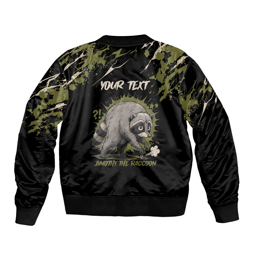Personalized Raccoon Jimothy Meme Bomber Jacket What Am I Looking At