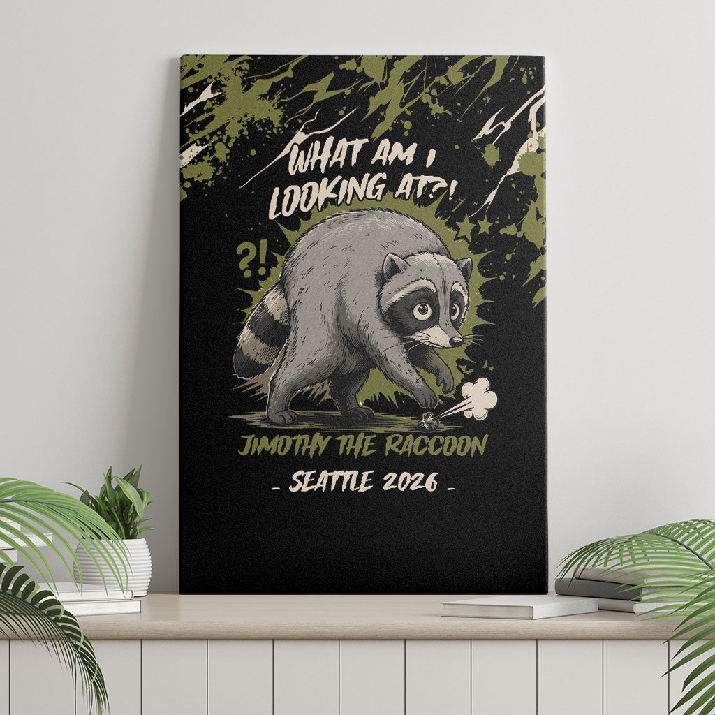 Raccoon Jimothy Meme Canvas Wall Art What Am I Looking At
