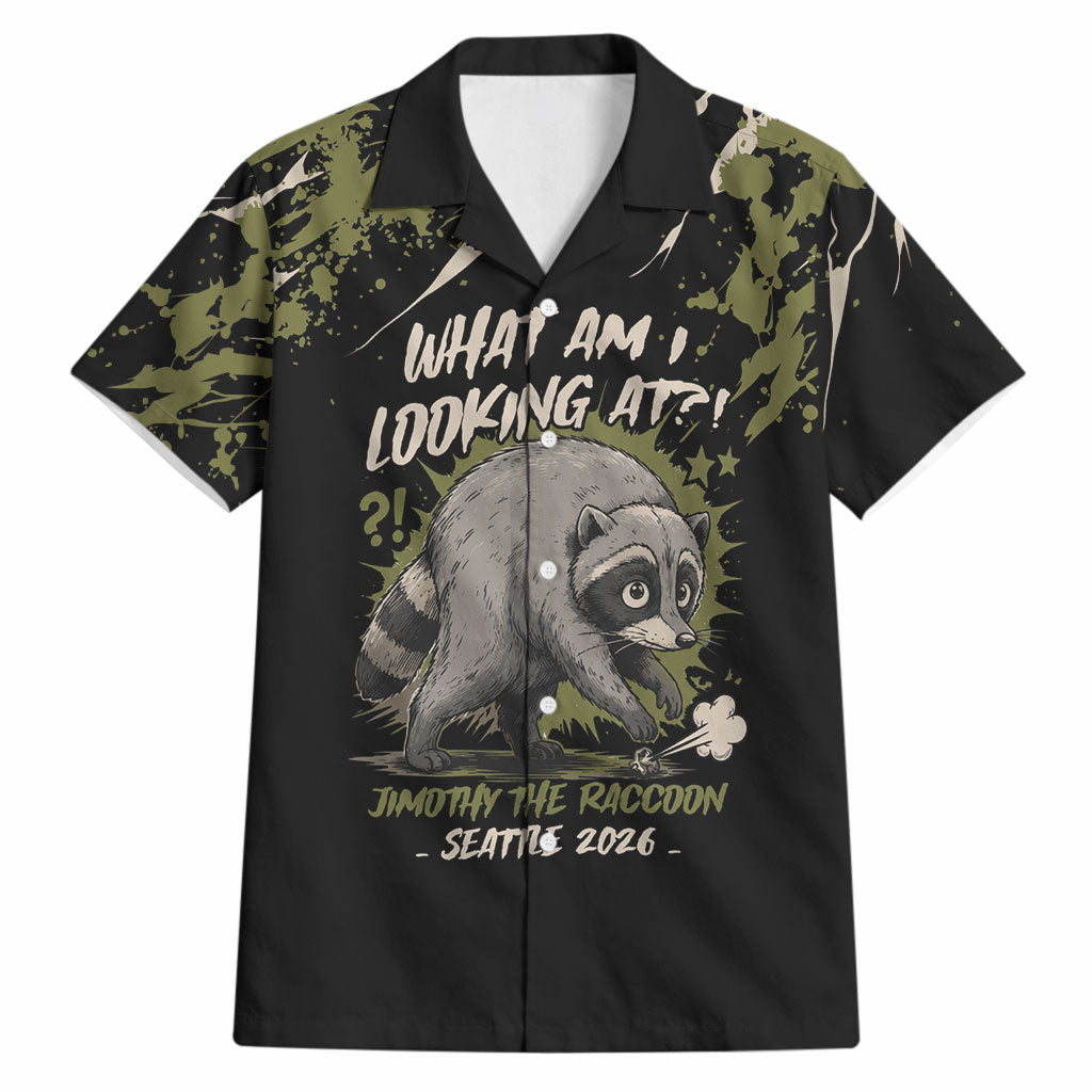 Personalized Raccoon Jimothy Meme Hawaiian Shirt What Am I Looking At