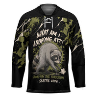 Personalized Raccoon Jimothy Meme Hockey Jersey What Am I Looking At