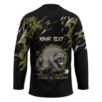 Personalized Raccoon Jimothy Meme Hockey Jersey What Am I Looking At
