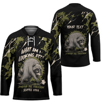 Personalized Raccoon Jimothy Meme Hockey Jersey What Am I Looking At