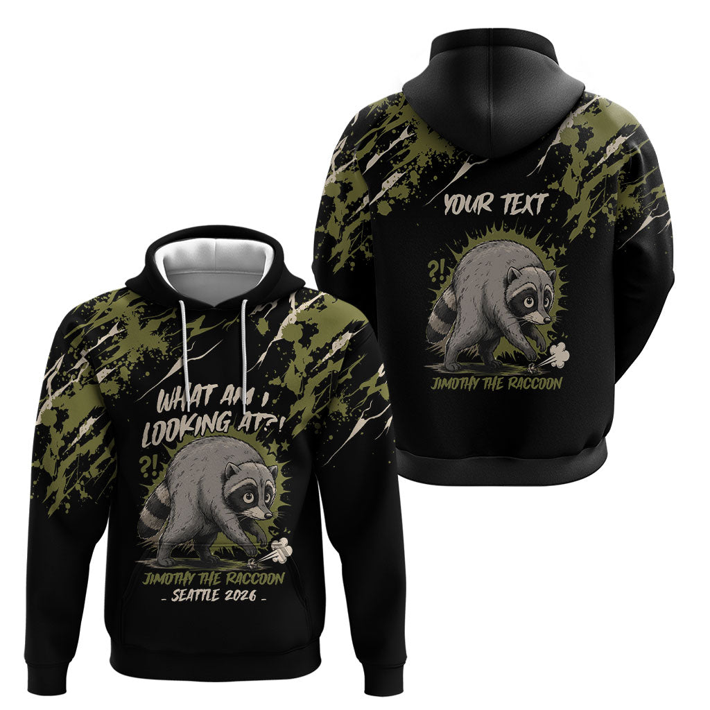 Personalized Raccoon Jimothy Meme Hoodie What Am I Looking At