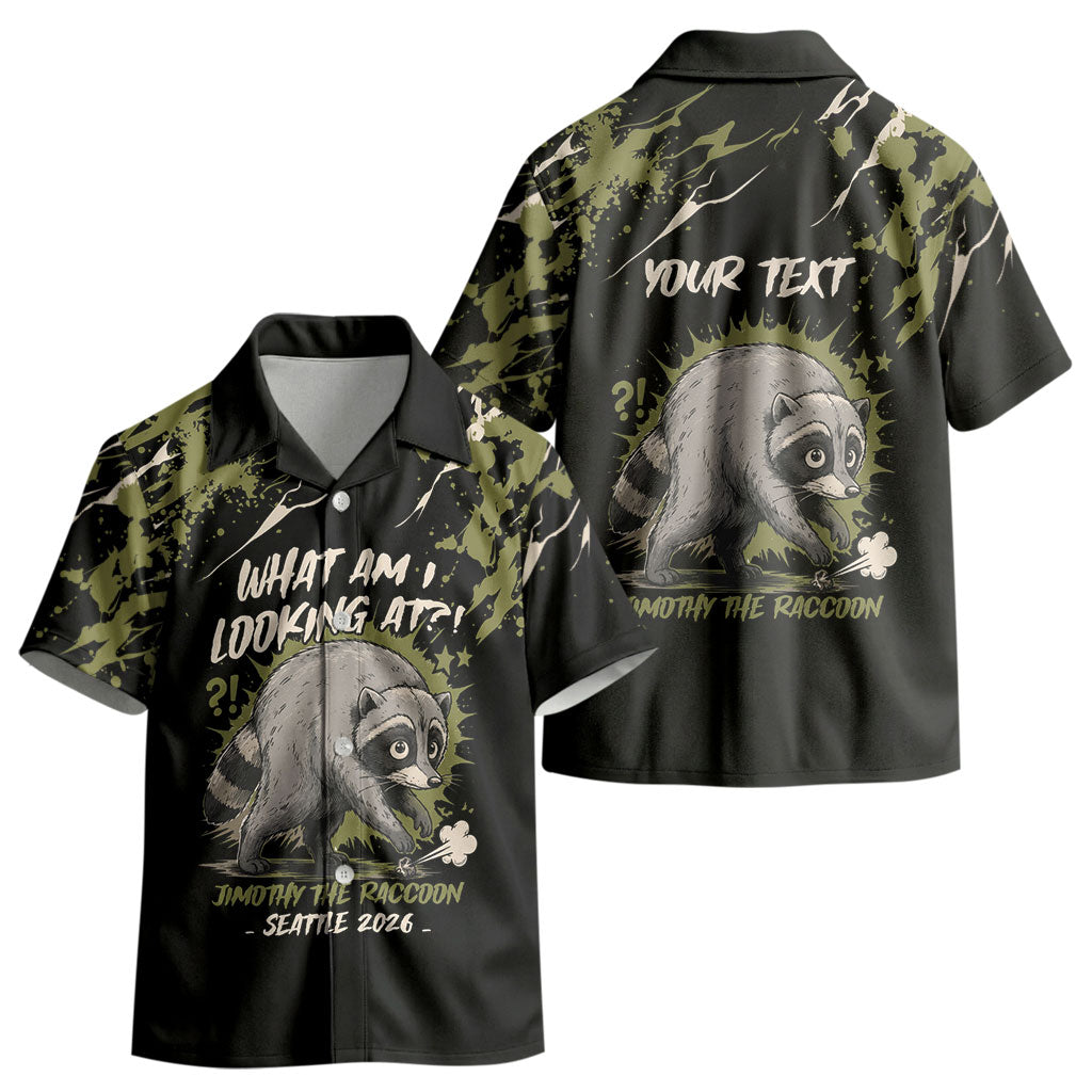 Personalized Raccoon Jimothy Meme Kid Hawaiian Shirt What Am I Looking At