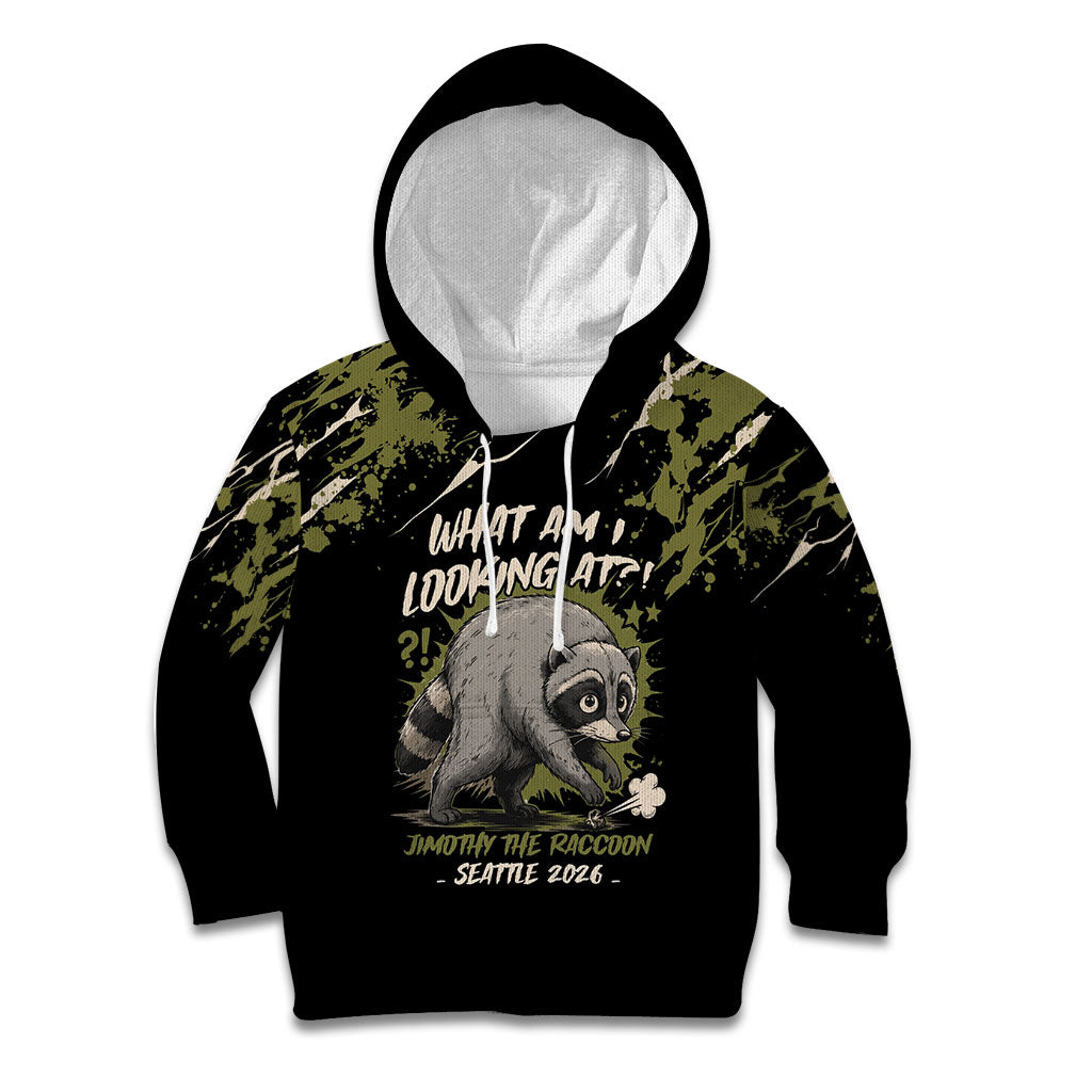 Personalized Raccoon Jimothy Meme Kid Hoodie What Am I Looking At