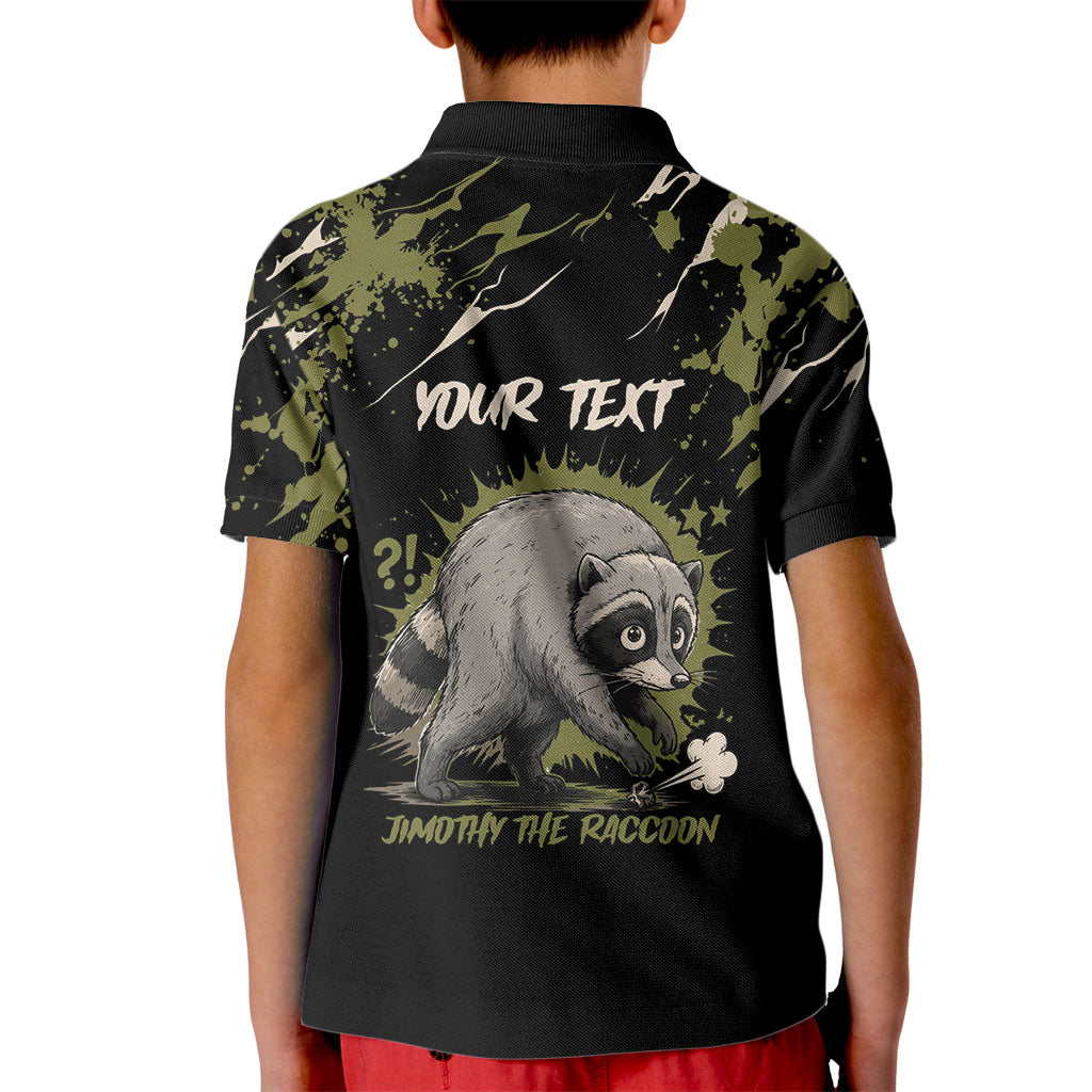 Personalized Raccoon Jimothy Meme Kid Polo Shirt What Am I Looking At