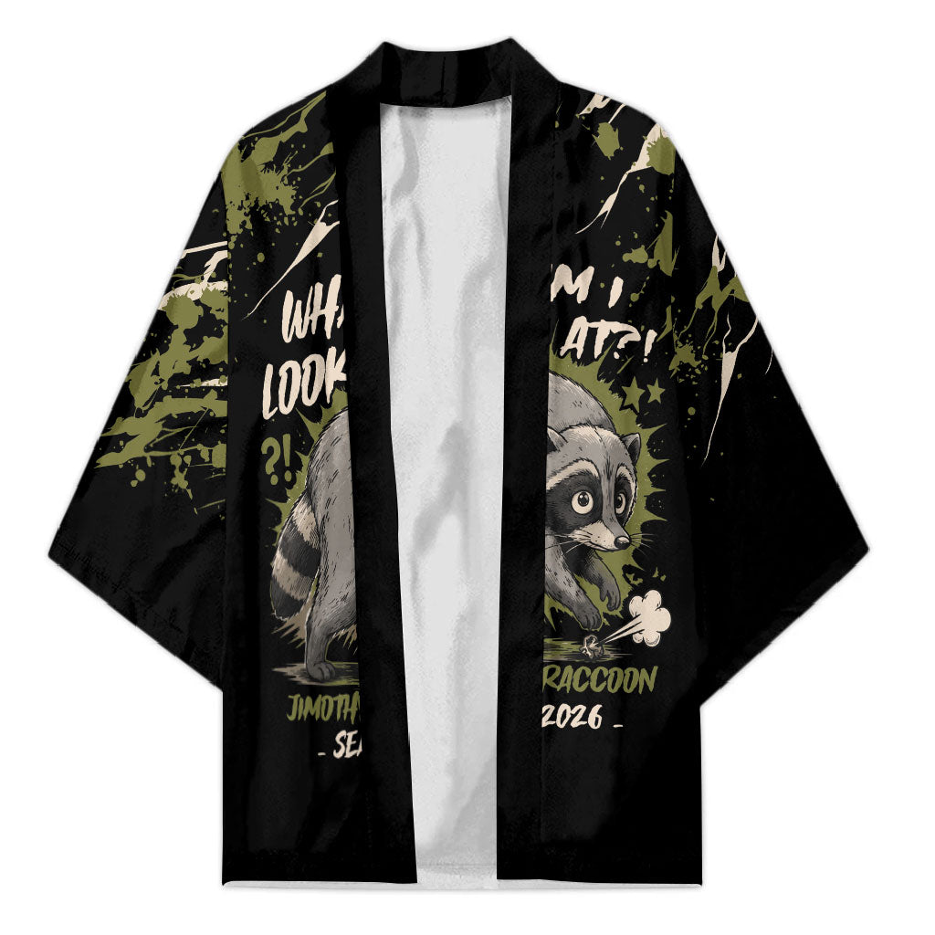 Personalized Raccoon Jimothy Meme Kimono What Am I Looking At