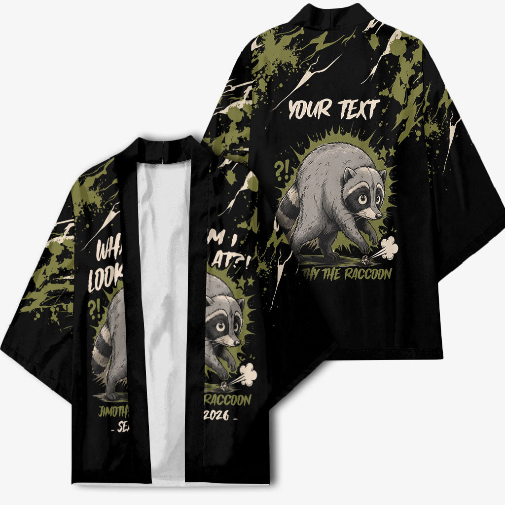 Personalized Raccoon Jimothy Meme Kimono What Am I Looking At