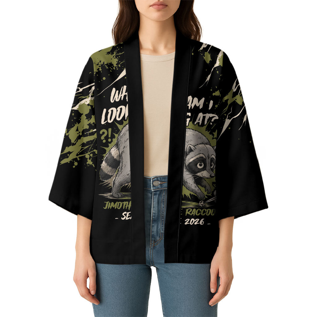 Personalized Raccoon Jimothy Meme Kimono What Am I Looking At