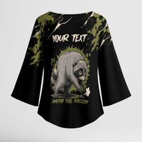 Personalized Raccoon Jimothy Meme Kimono Sleeve Blouse What Am I Looking At