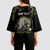 Personalized Raccoon Jimothy Meme Kimono Sleeve Blouse What Am I Looking At