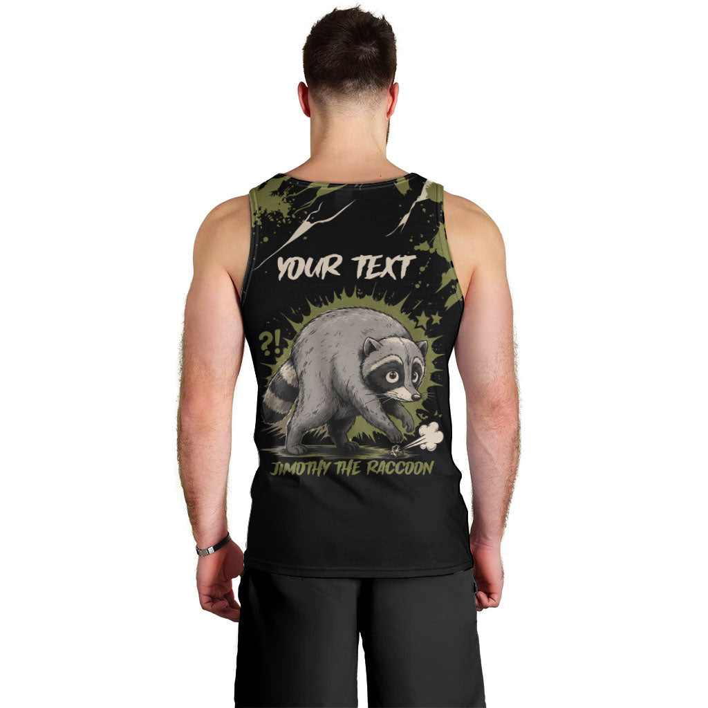 Personalized Raccoon Jimothy Meme Men Tank Top What Am I Looking At