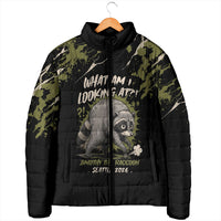 Personalized Raccoon Jimothy Meme Padded Jacket What Am I Looking At