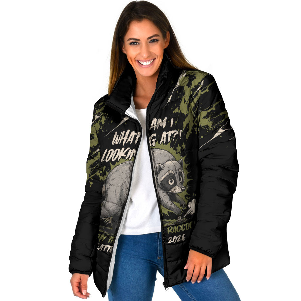 Personalized Raccoon Jimothy Meme Padded Jacket What Am I Looking At