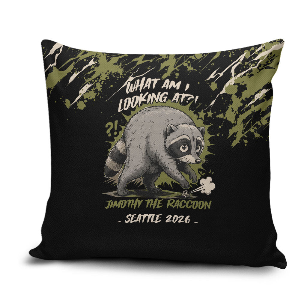 Raccoon Jimothy Meme Pillow Cover What Am I Looking At