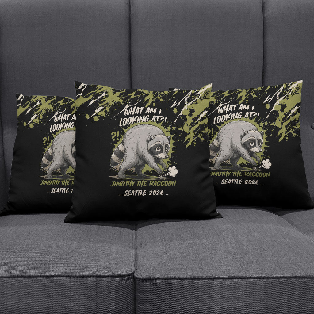Raccoon Jimothy Meme Pillow Cover What Am I Looking At