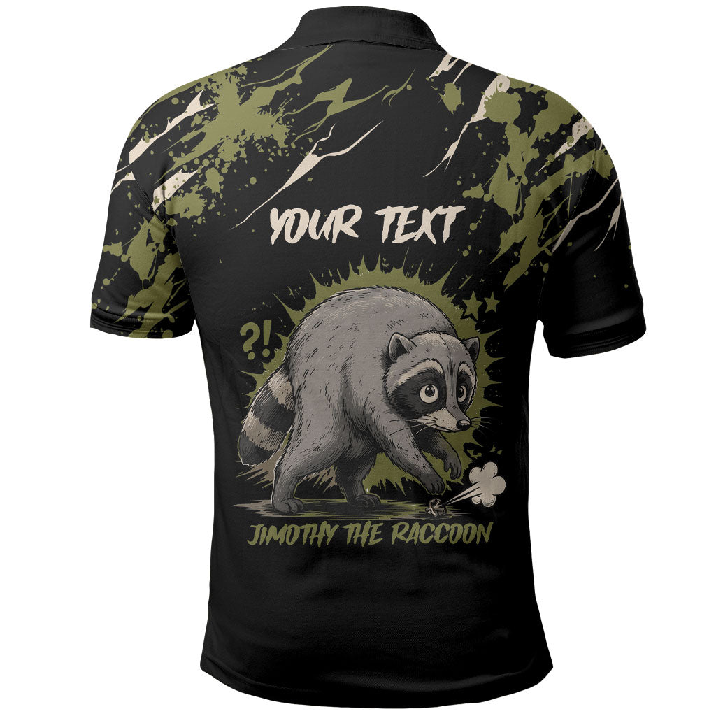 Personalized Raccoon Jimothy Meme Polo Shirt What Am I Looking At