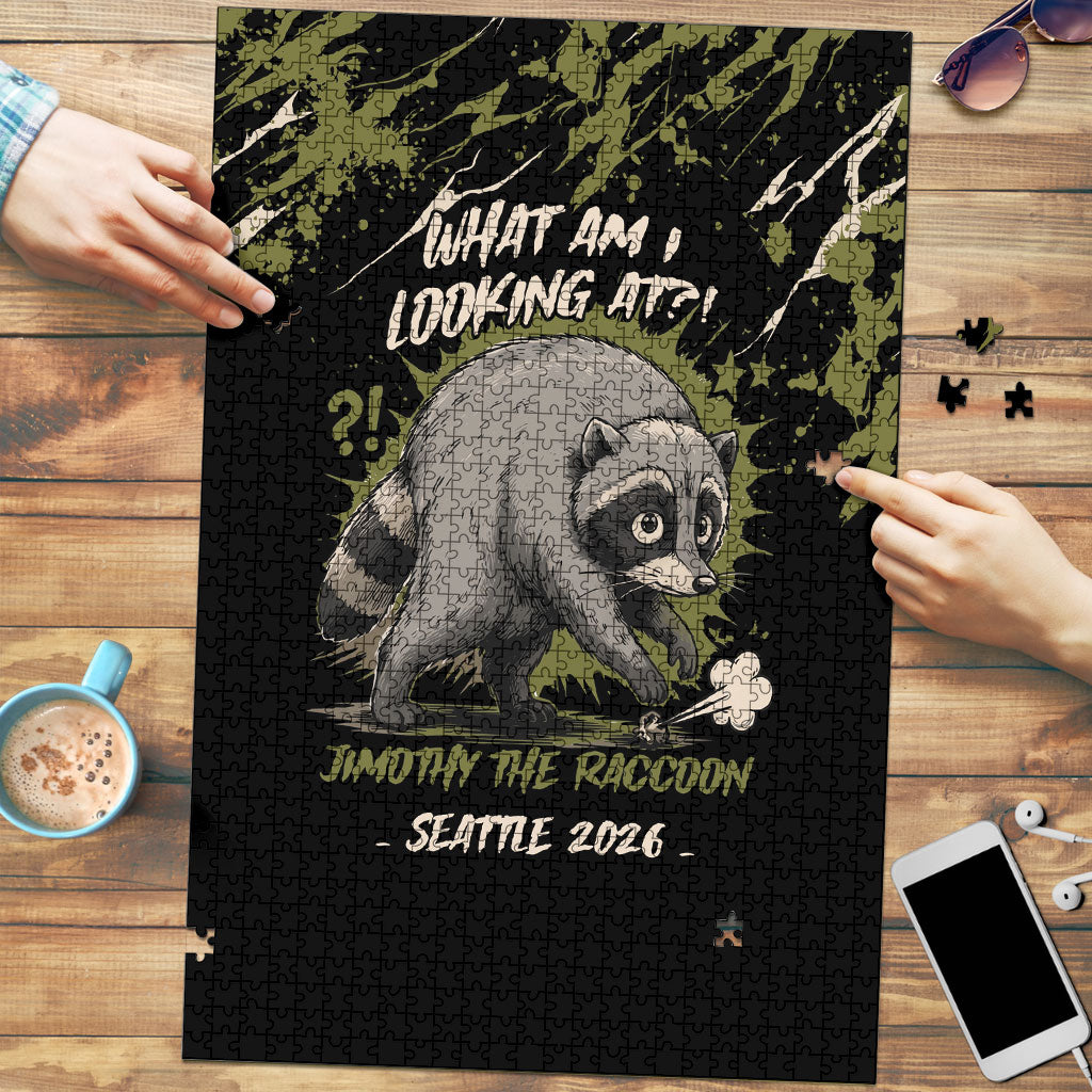 Raccoon Jimothy Meme Puzzle What Am I Looking At