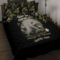 Raccoon Jimothy Meme Quilt Bed Set What Am I Looking At