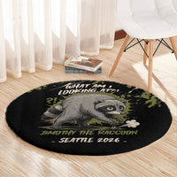 Raccoon Jimothy Meme Round Carpet What Am I Looking At