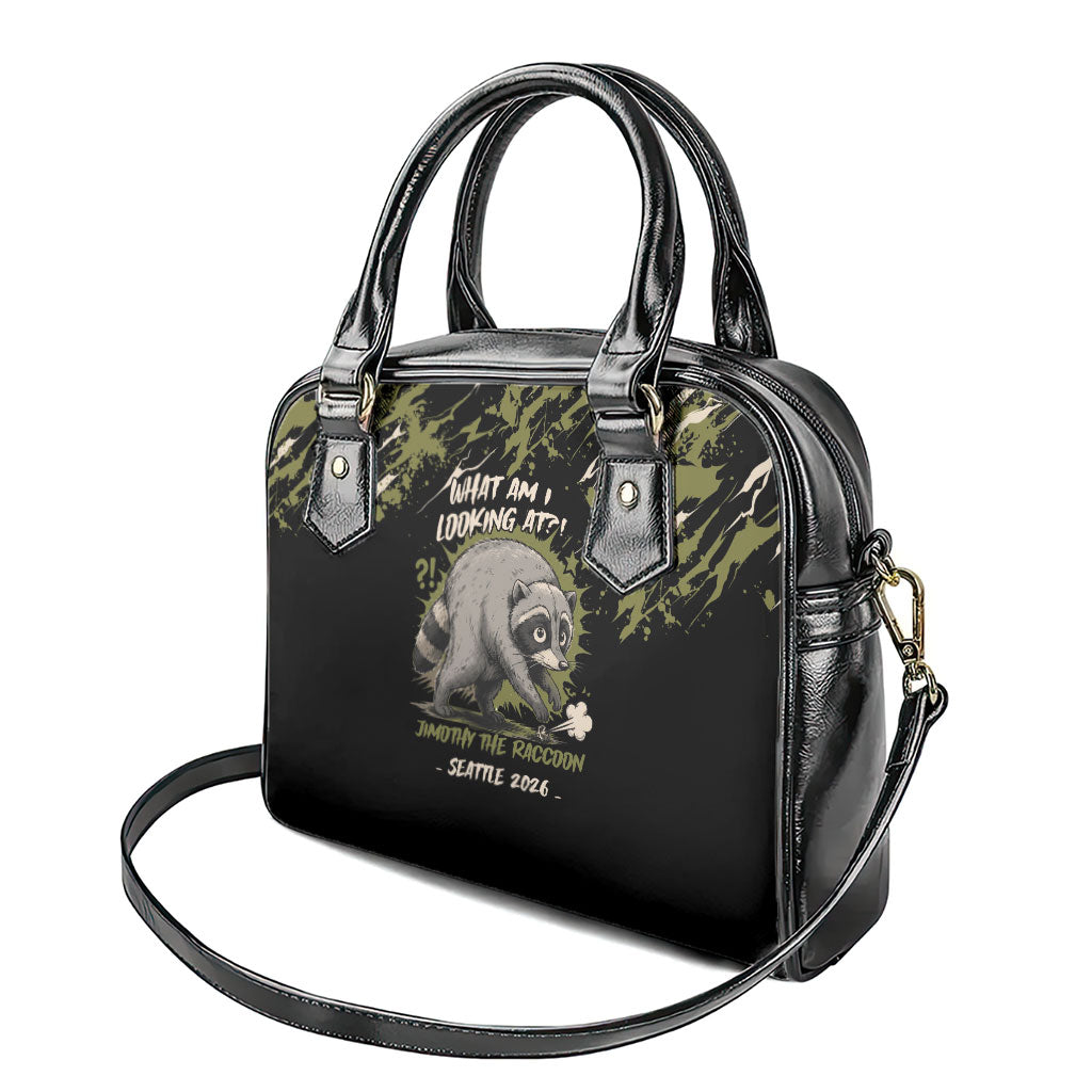 Raccoon Jimothy Meme Shoulder Handbag What Am I Looking At