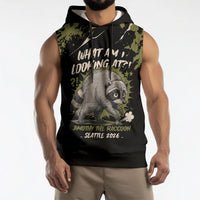 Personalized Raccoon Jimothy Meme Sleeveless Hoodie What Am I Looking At