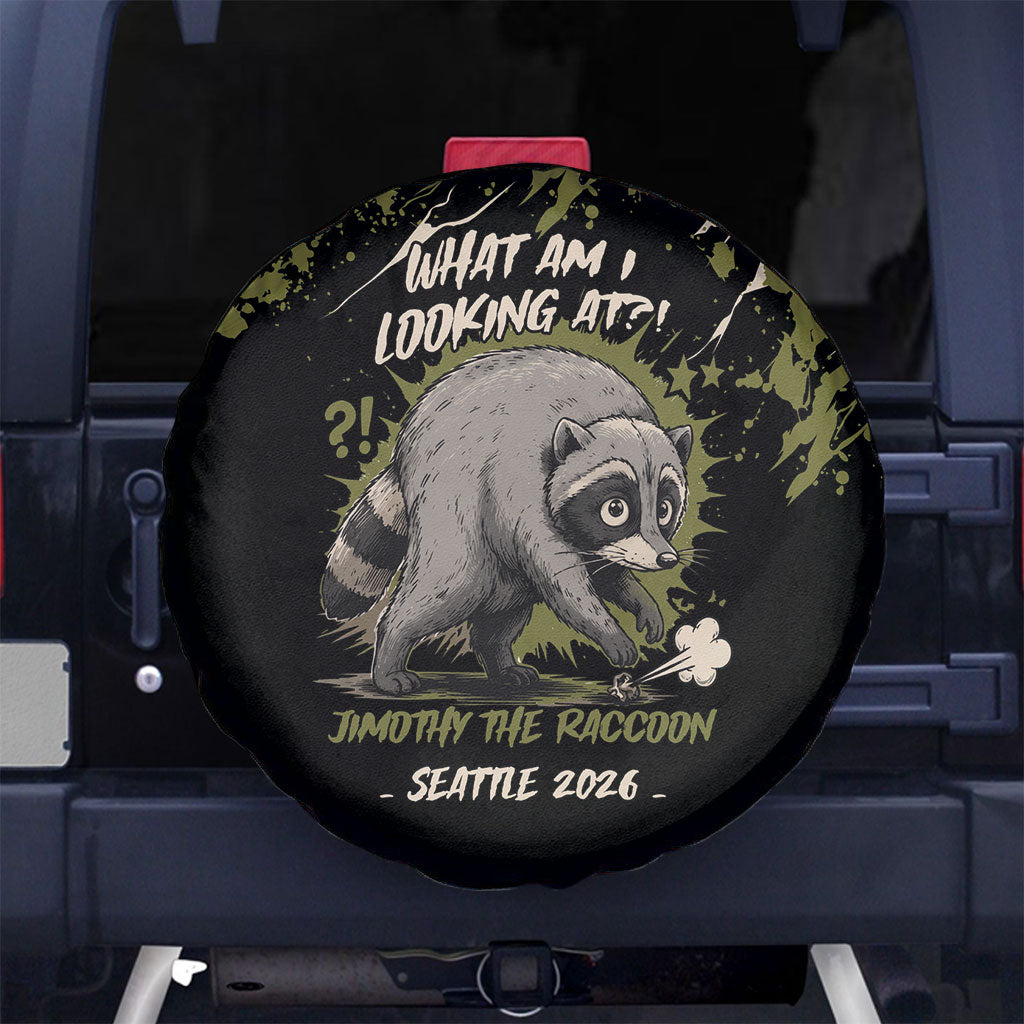 Raccoon Jimothy Meme Spare Tire Cover What Am I Looking At