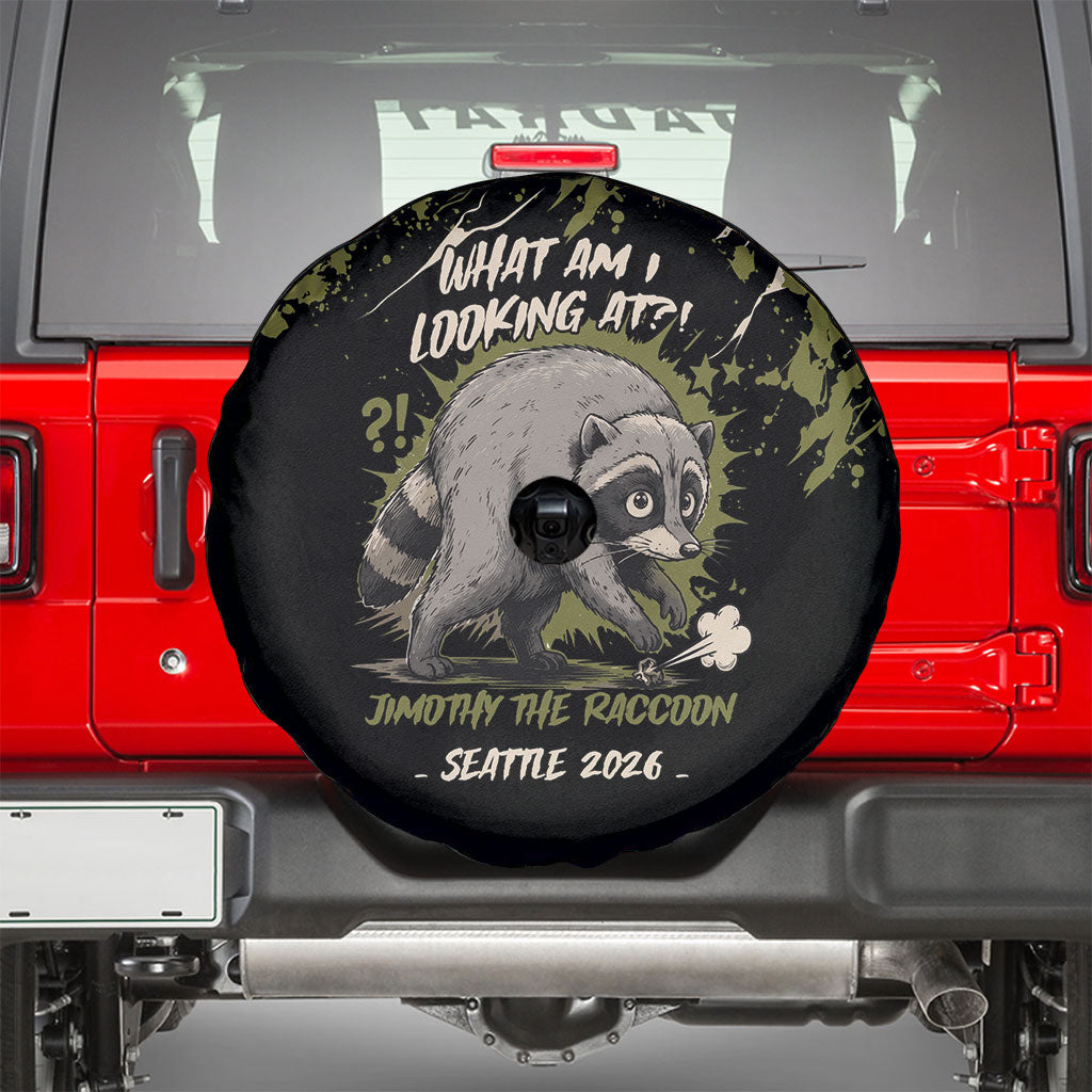 Raccoon Jimothy Meme Spare Tire Cover What Am I Looking At