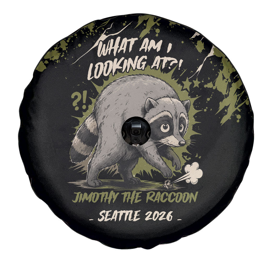 Raccoon Jimothy Meme Spare Tire Cover What Am I Looking At