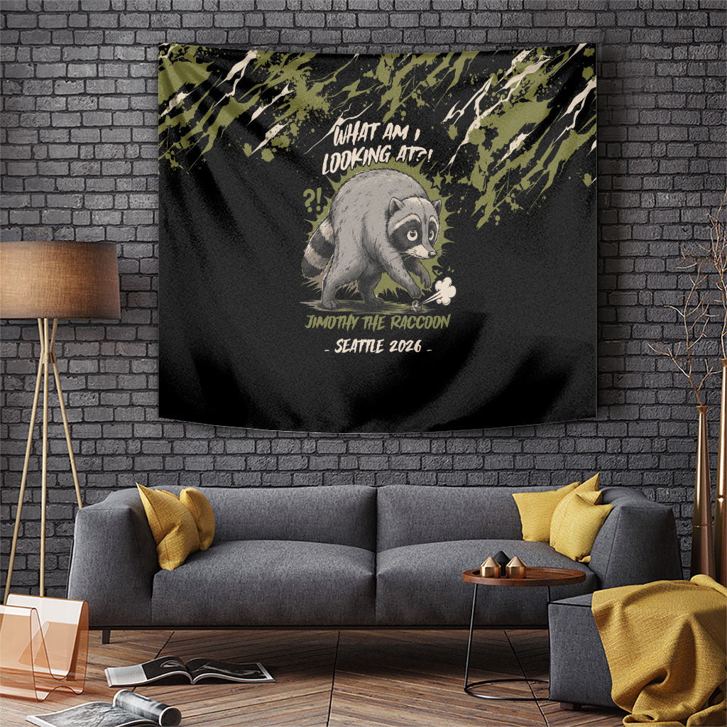 Raccoon Jimothy Meme Tapestry What Am I Looking At