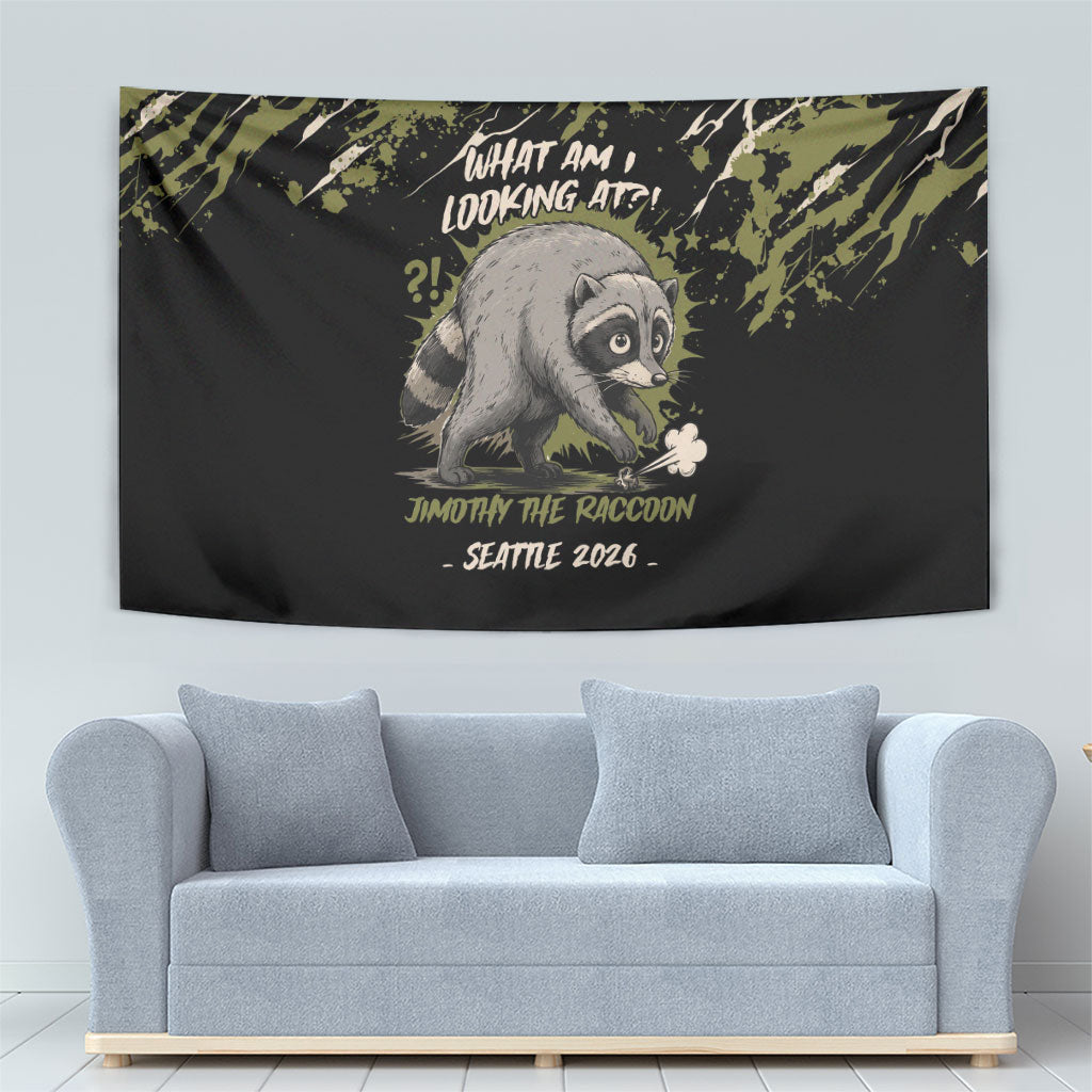 Raccoon Jimothy Meme Tapestry What Am I Looking At