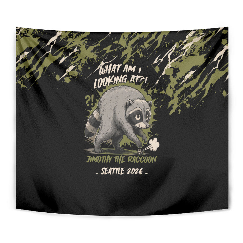 Raccoon Jimothy Meme Tapestry What Am I Looking At